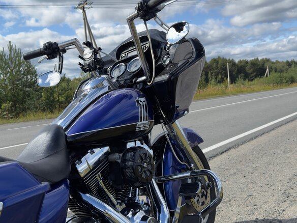 2011 Harley-Davidson Road Glide Limited, синий, 1000000 рублей - вид 14