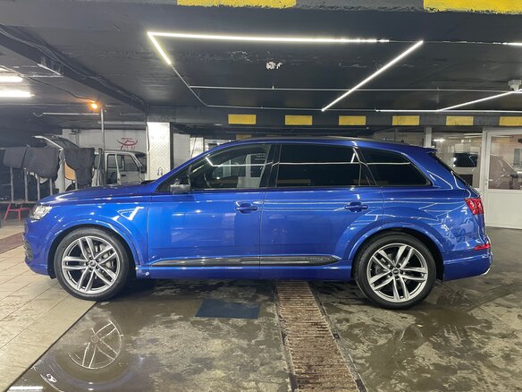 2016 Audi Q7 II (4M), синий - вид 6