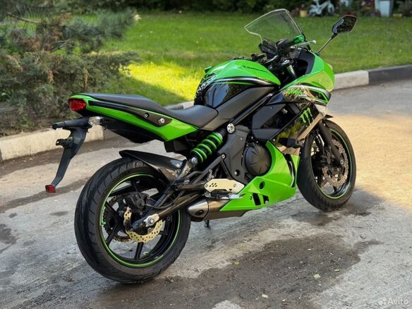 2012 Kawasaki ER-4F (Ninja 400R), зелёный, 400000 рублей - вид 6