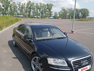 2008 Audi A8 Long II (D3) Рестайлинг 2, чёрный, 1555000 рублей, вид 3