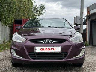 2014 Hyundai Solaris I Рестайлинг, фиолетовый, 539000 рублей, вид 3