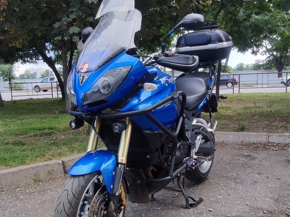 2007 Triumph Tiger 1050, синий, 570000 рублей - вид 8