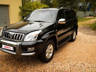 2008 Toyota Land Cruiser Prado 120 Series Рестайлинг, чёрный, 4800000 рублей, вид 4