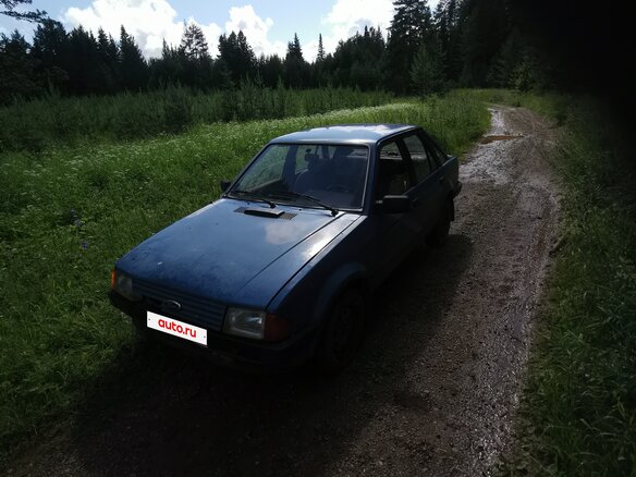 1984 Ford Escort III, синий, 90000 рублей