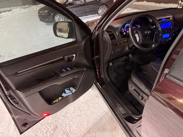 2012 Hyundai Santa Fe II Рестайлинг, пурпурный, 1400000 рублей - вид 12