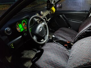 2012 Lada (ВАЗ) Granta I, серебристый, 325000 рублей, вид 4