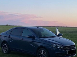 2017 Lada (ВАЗ) Vesta I, синий, 880000 рублей, вид 2