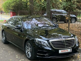 2015 Mercedes-Benz S-Класс 500 Long VI (W222, C217), чёрный, 4500000 рублей, вид 2