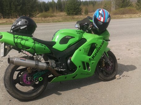 1995 Kawasaki ZX-9R Ninja, зелёный, 350000 рублей, вид 2