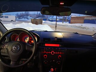 2008 Mazda 3 I (BK) Рестайлинг, чёрный, 625000 рублей, вид 2