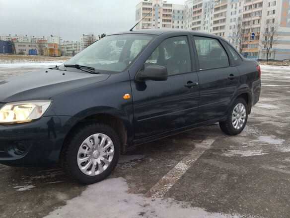 2014 Lada (ВАЗ) Granta I, синий, 465000 рублей