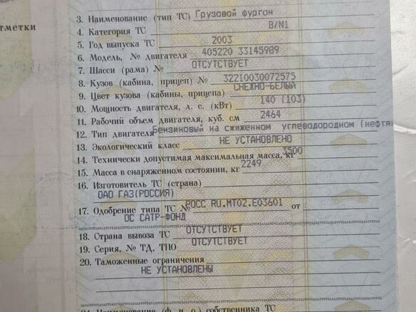 2003 ГАЗ ГАЗель (3221), белый, 490000 рублей - вид 10