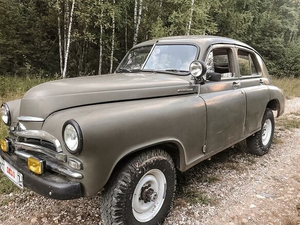 1956 ГАЗ М-72, зелёный - вид 4