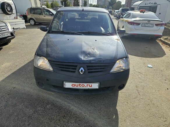 2006 Renault Logan I, серый, 175000 рублей - вид 1