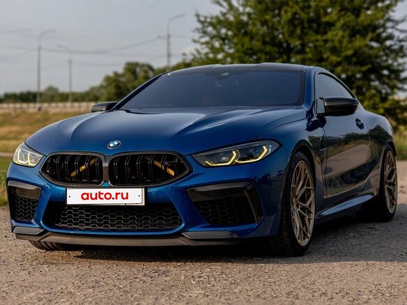 2020 BMW M8 Competition I (F91/F92/F93), синий - вид 1