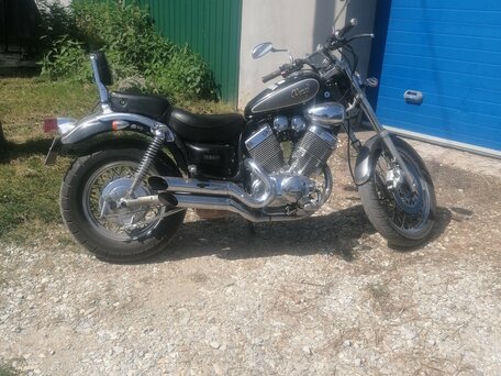 1995 Yamaha XV400 Virago, чёрный, 250000 рублей, вид 1