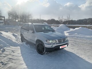 2002 BMW X5 3.0i I (E53), серебристый, 750000 рублей, вид 1