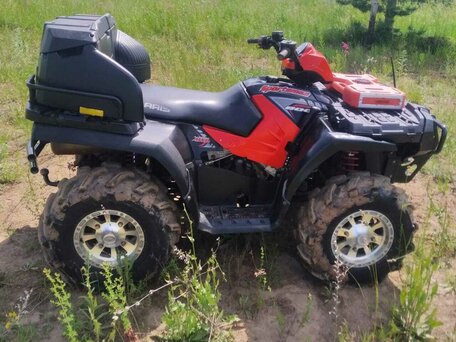 2005 Polaris Sportsman 800, красный, 495000 рублей, вид 2