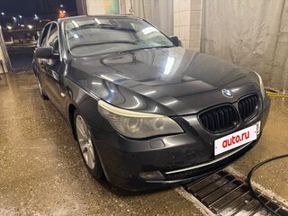 2007 BMW 5 серии 525i V (E60/E61) Рестайлинг, чёрный, 1300000 рублей, вид 2