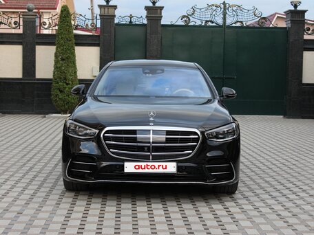2021 Mercedes-Benz S-Класс 500 Long 4MATIC VII (W223), чёрный, 12700000 рублей, вид 2