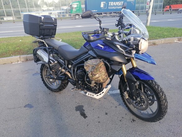 2014 Triumph Tiger 800, синий, 610000 рублей