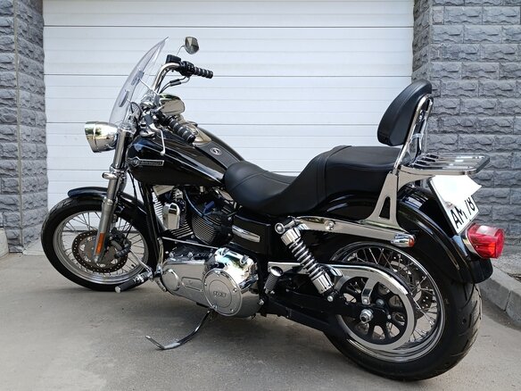 2014 Harley-Davidson Dyna Super Glide, чёрный - вид 4