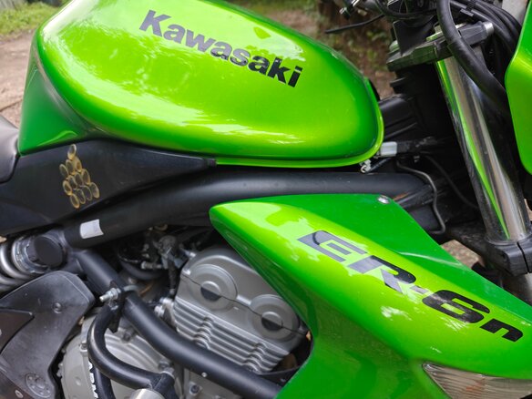 2008 Kawasaki ER-6N, зелёный, 400000 рублей - вид 13