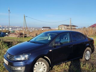 2016 Volkswagen Polo V Рестайлинг, синий, 1199000 рублей, вид 1