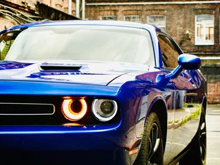 2019 Dodge Challenger III Рестайлинг 2, синий, 3450000 рублей, вид 1