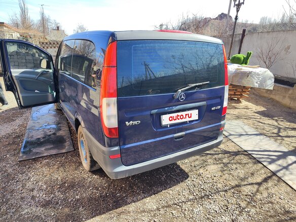 2008 Mercedes-Benz Vito 115 CDI L2 II (W639), синий, 1400000 рублей - вид 2