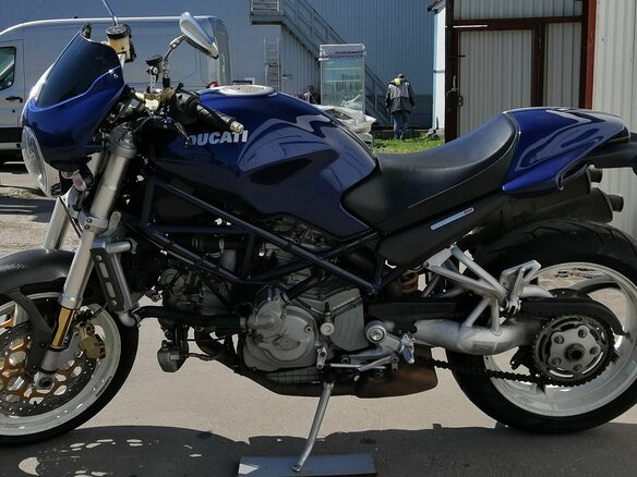 2003 Ducati Monster S4, синий - вид 2