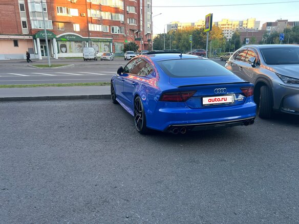 2015 Audi A7 I (4G) Рестайлинг, синий, 4600000 рублей - вид 5