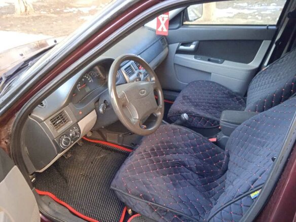 2009 Lada (ВАЗ) Priora I, пурпурный, 420000 рублей - вид 4
