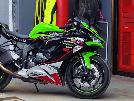 2021 Kawasaki ZX-6 Ninja, зелёный, 1200000 рублей, вид 1