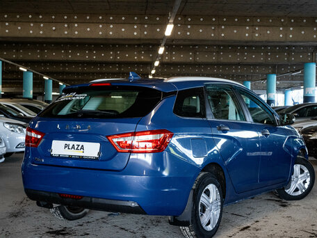 2019 Lada (ВАЗ) Vesta SW I, синий, 1050000 рублей, вид 3