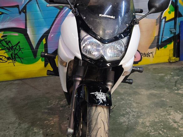 2006 Kawasaki ER-6F (Ninja 650R), белый, 310000 рублей - вид 3