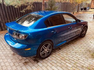 2008 Mazda 3 4-speed I (BK) Рестайлинг, синий, 330000 рублей, вид 3