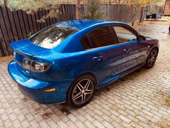 2008 Mazda 3 4-speed I (BK) Рестайлинг, синий, 330000 рублей - вид 2