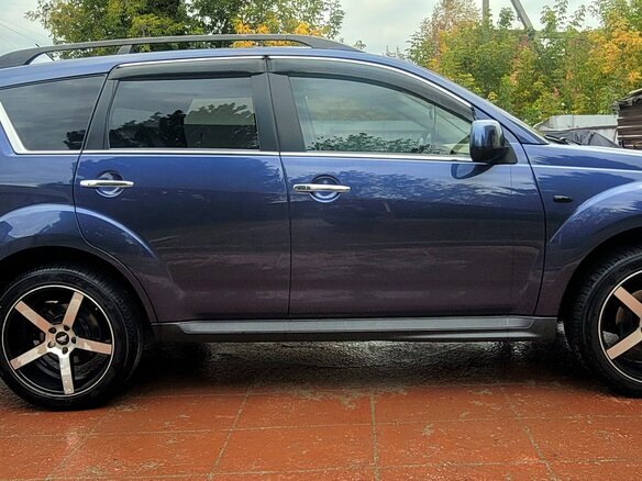 2008 Mitsubishi Outlander II, синий, 1250000 рублей - вид 3