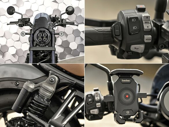 2022 Honda CMX 1100 Rebel, серый, 1099000 рублей - вид 9