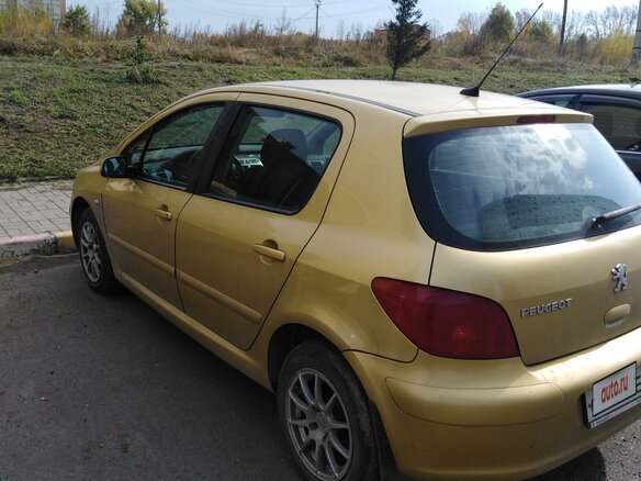 2003 Peugeot 307 I, золотистый, 410000 рублей - вид 4