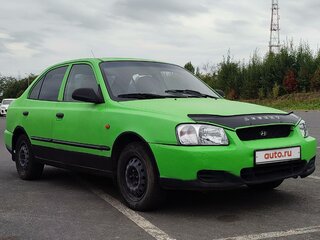 2002 Hyundai Accent II, зелёный, 180000 рублей, вид 2