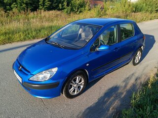 2002 Peugeot 307 I, синий, 190000 рублей, вид 1