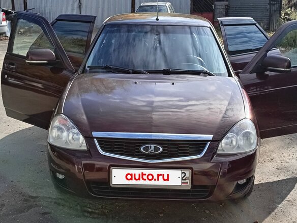 2012 Lada (ВАЗ) Priora I, красный, 265000 рублей - вид 1