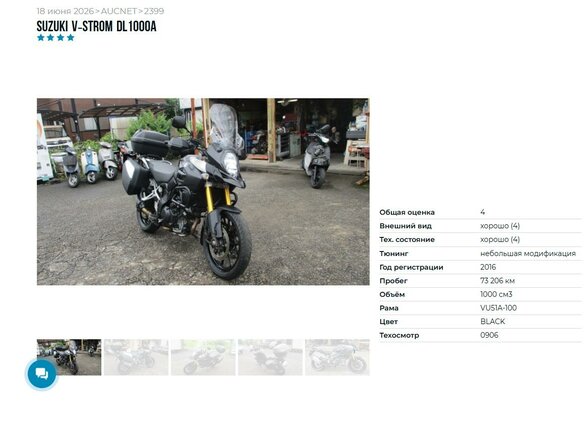2016 Suzuki V-Strom 1000, чёрный, 677000 рублей - вид 10