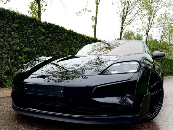 2024 Porsche Taycan Turbo GT Weissach I Рестайлинг, чёрный
