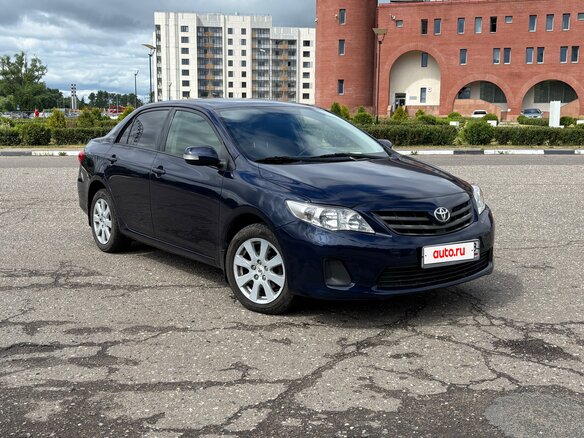 2012 Toyota Corolla X (E140, E150) Рестайлинг, синий, 1050000 рублей - вид 2