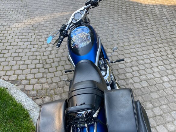 2006 Harley-Davidson V-Rod, синий, 900000 рублей