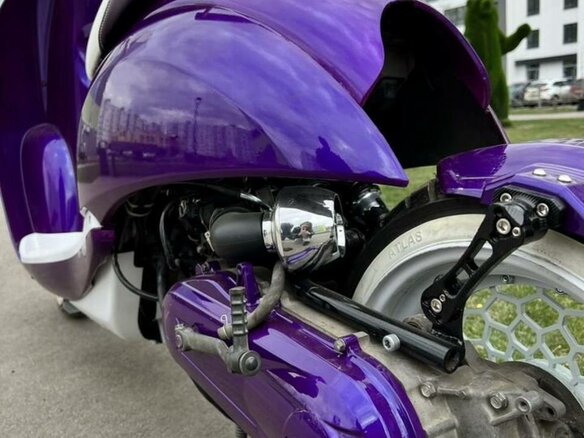 2016 Honda Crea Scoopy, фиолетовый, 230000 рублей - вид 7