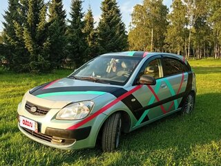 2009 Kia Rio II, серебристый, 350000 рублей, вид 2